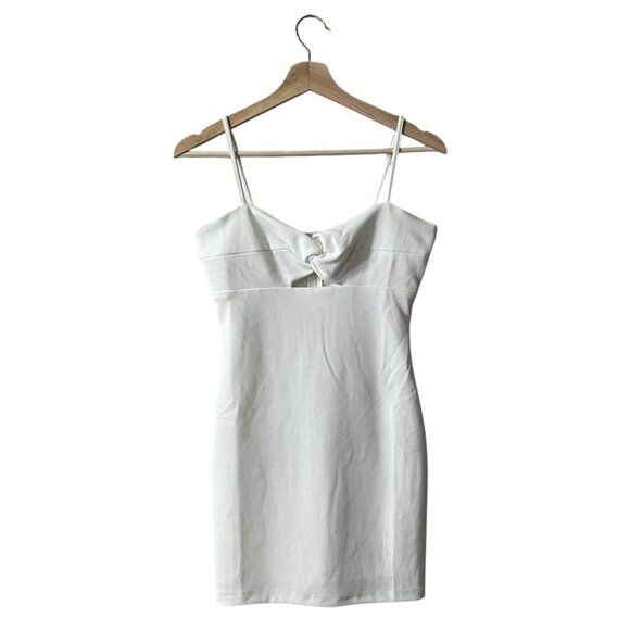 LULUS Twisting the Night Away Mini Bodycon Dress Size Small Sweetheart Cut Out - Picture 3 of 11